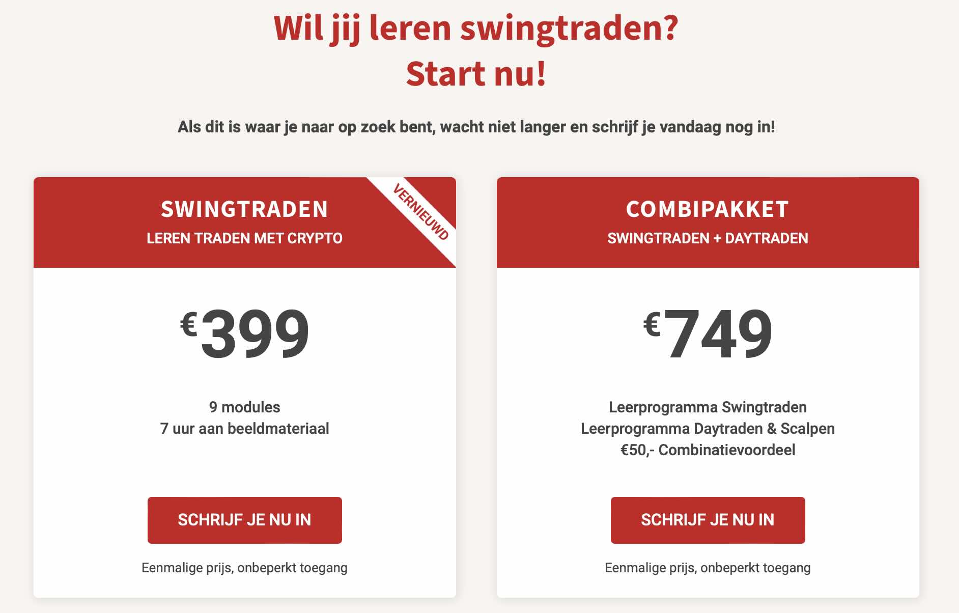 Swingtraden met DoopieCash